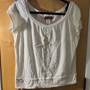Baby Phat Cream Short Sleeve Top